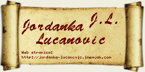Jordanka Lučanović vizit kartica